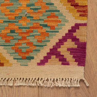 שטיח קילים פרסי רטרו צבעוני 198*151 KILIM