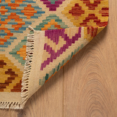 שטיח קילים פרסי רטרו צבעוני 198*151 KILIM