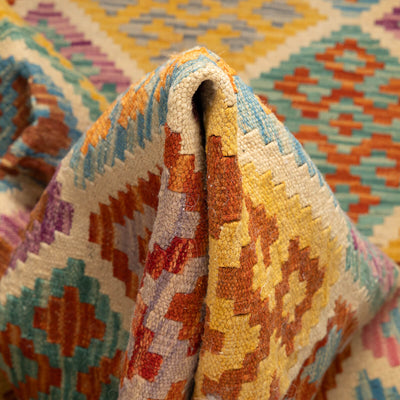 שטיח קילים פרסי רטרו צבעוני 198*151 KILIM