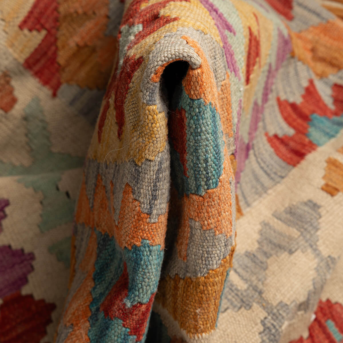 שטיח קילים פרסי רטרו צבעוני 207*151 KILIM