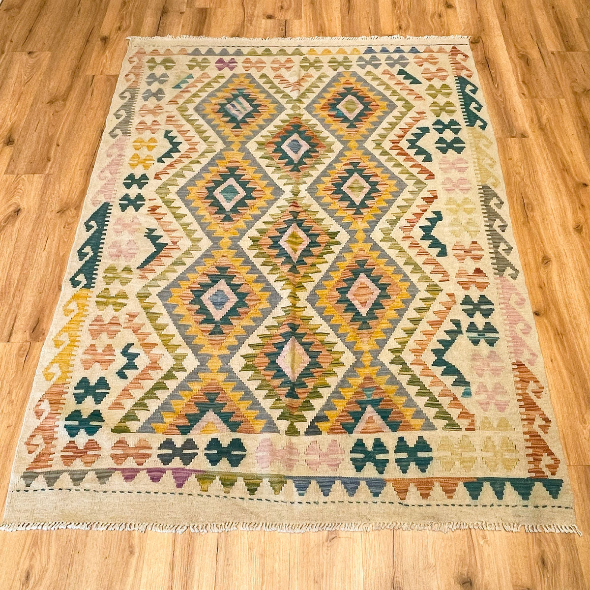 שטיח קילים פרסי רטרו 00 צבעוני 197*153 KILIM