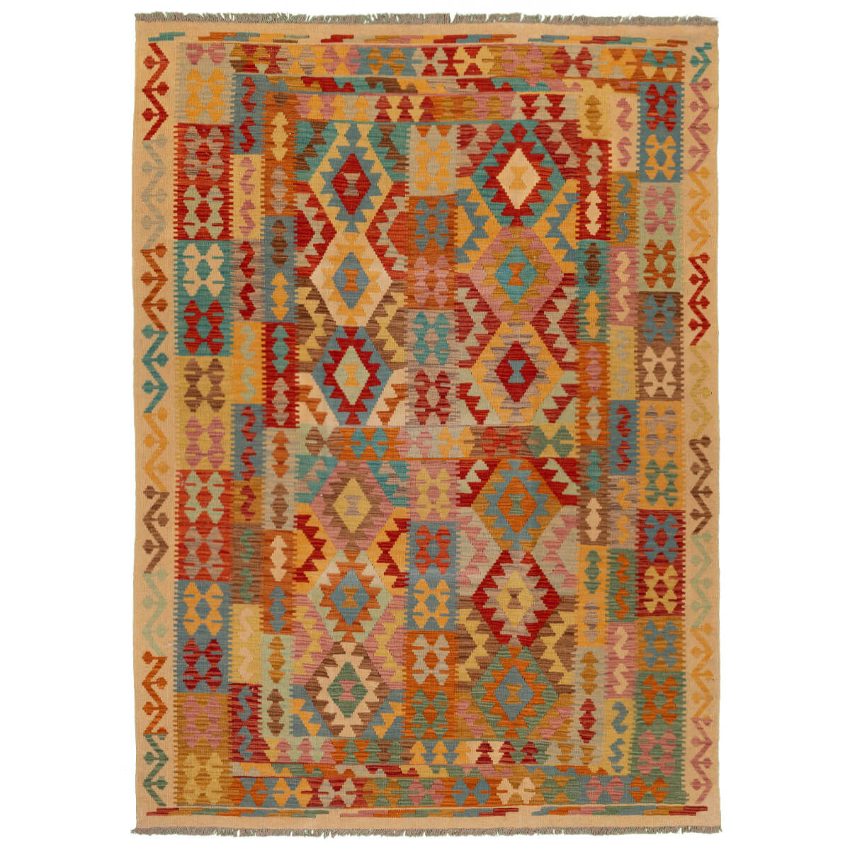 שטיח קילים פרסי רטרו צבעוני 246*175 KILIM