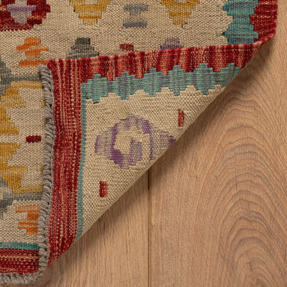 שטיח קילים פרסי רטרו צבעוני ראנר 390*93 KILIM