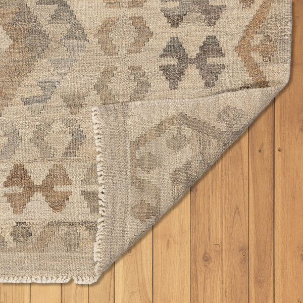 שטיח קילים פרסי רטרו ענתיק וואש אפור/בז' 255*183 KILIM