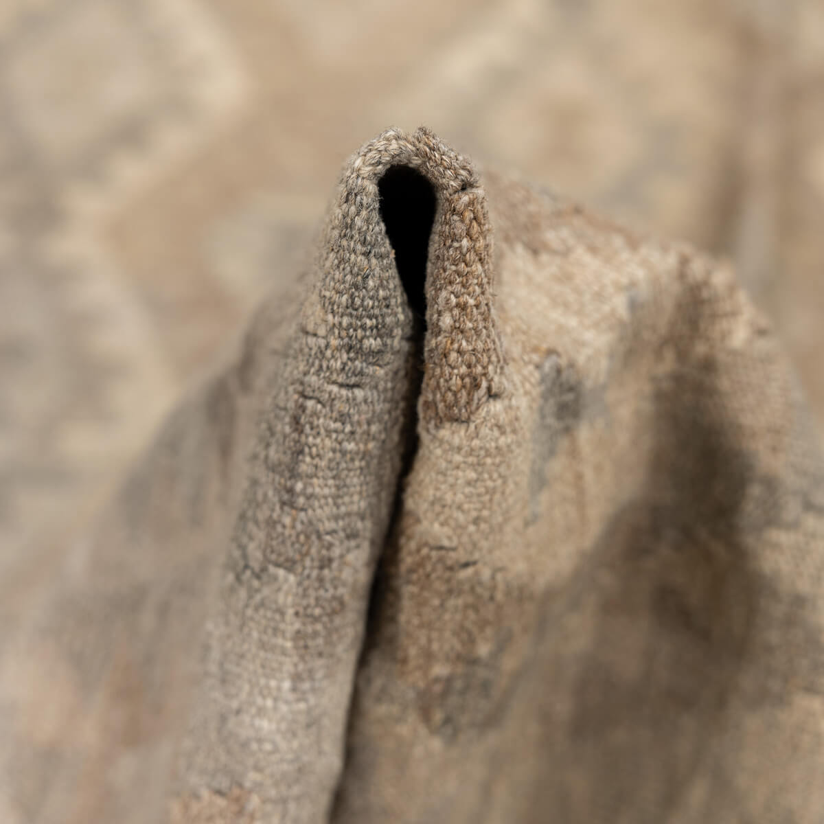 שטיח קילים פרסי רטרו ענתיק וואש אפור/בז' 255*183 KILIM