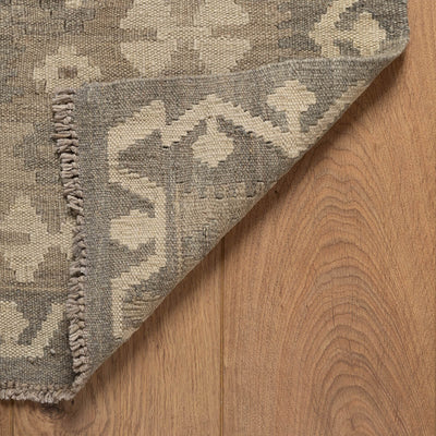 שטיח קילים פרסי רטרו ענתיק וואש אפור/בז' 296*204 KILIM