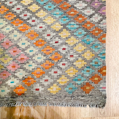 שטיח קילים פרסי רטרו ענתיק וואש 00 צבעוני 241*177 KILIM