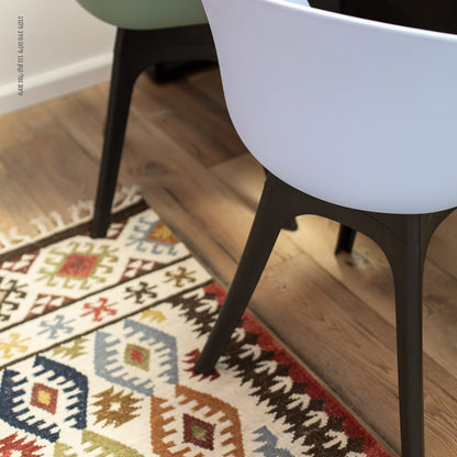 שטיח קילים שיראז 02 צבעוני עם פרנזים KILIM