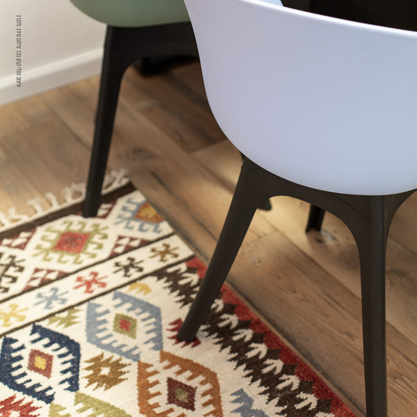 שטיח קילים שיראז 02 צבעוני עם פרנזים KILIM
