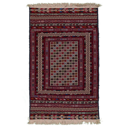 שטיח סומק אפשר משי צבעוני 193*118 SUMAK