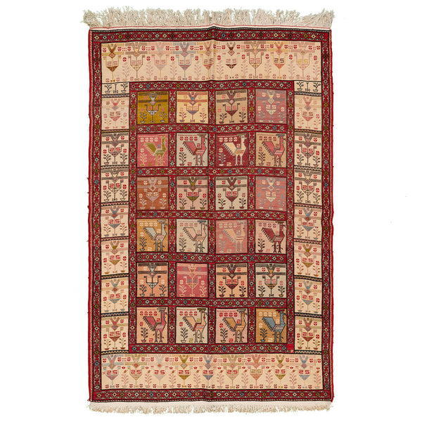 שטיח סומק אפשר משי צבעוני 193*124 SUMAK