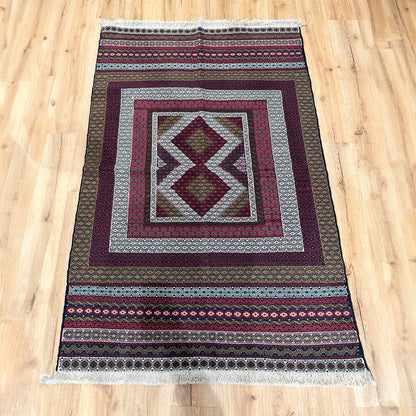 שטיח סומק אפשר משי 00 צבעוני 194*126 SUMAK