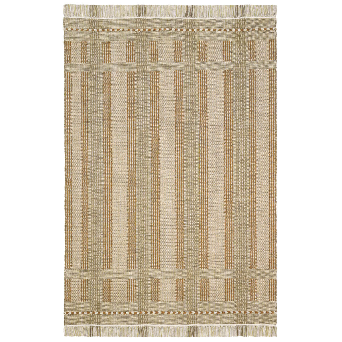 שטיח לוסי בז'/ירוק LUCY