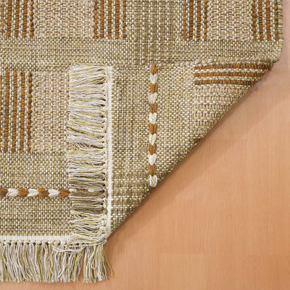 שטיח לוסי בז'/ירוק LUCY