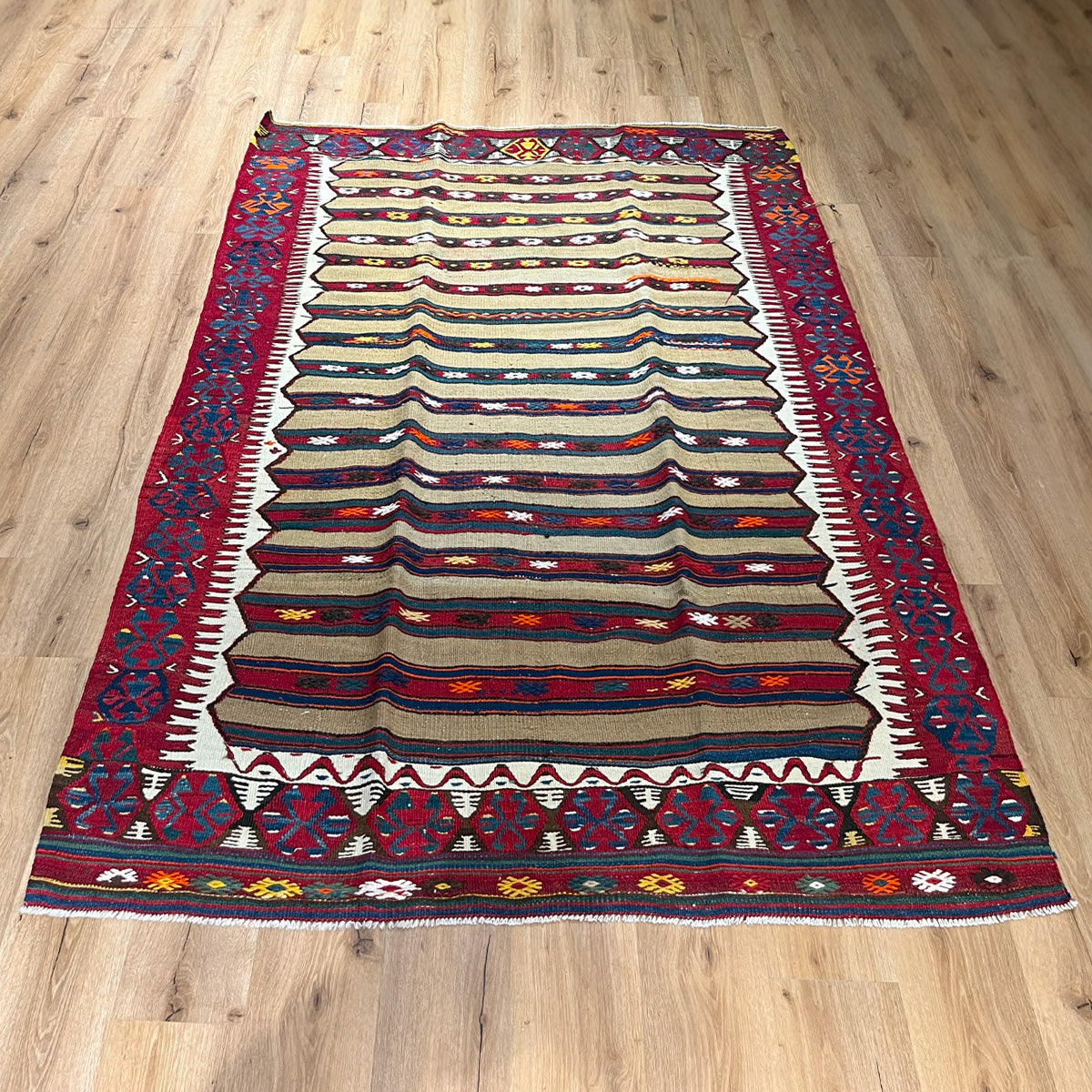 שטיח קילים אנטולי צבעוני 220*159 KILIM