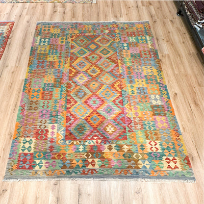 שטיח קילים פרסי רטרו 00 צבעוני 248*177 KILIM