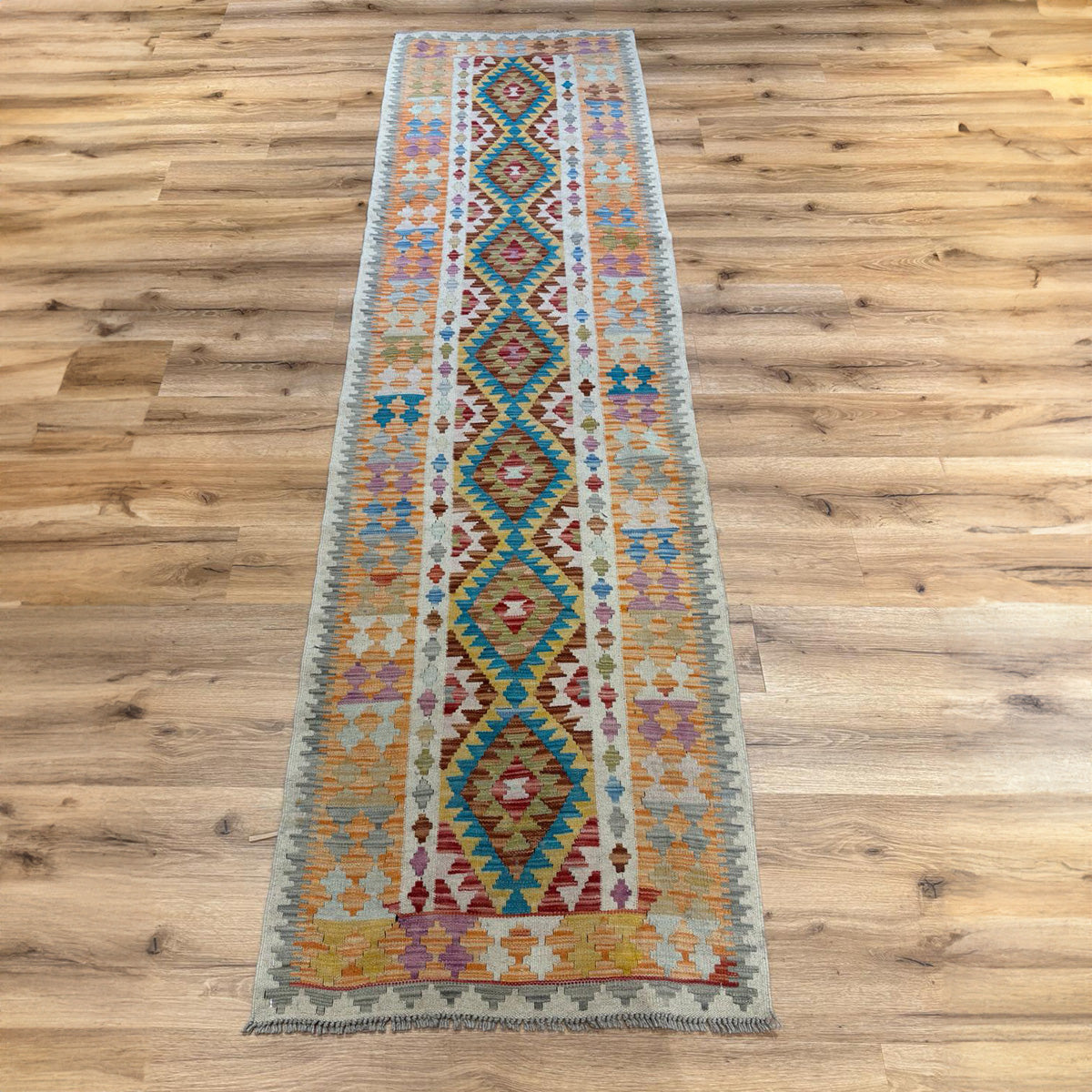 שטיח קילים פרסי רטרו צבעוני ראנר 272*78 KILIM