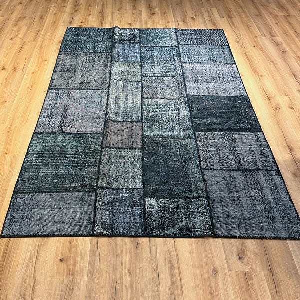 שטיח טלאים שחור 244*172 PATCHE