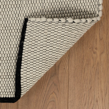 שטיח קלאוד 01 לבן/שחור ראנר CLOUD