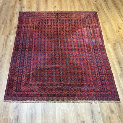 שטיח סופר אוזבקי אדום 196*152 UZBEK