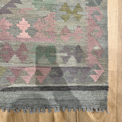 שטיח קילים פרסי רטרו ענתיק וואש 00 צבעוני 297*195 KILIM