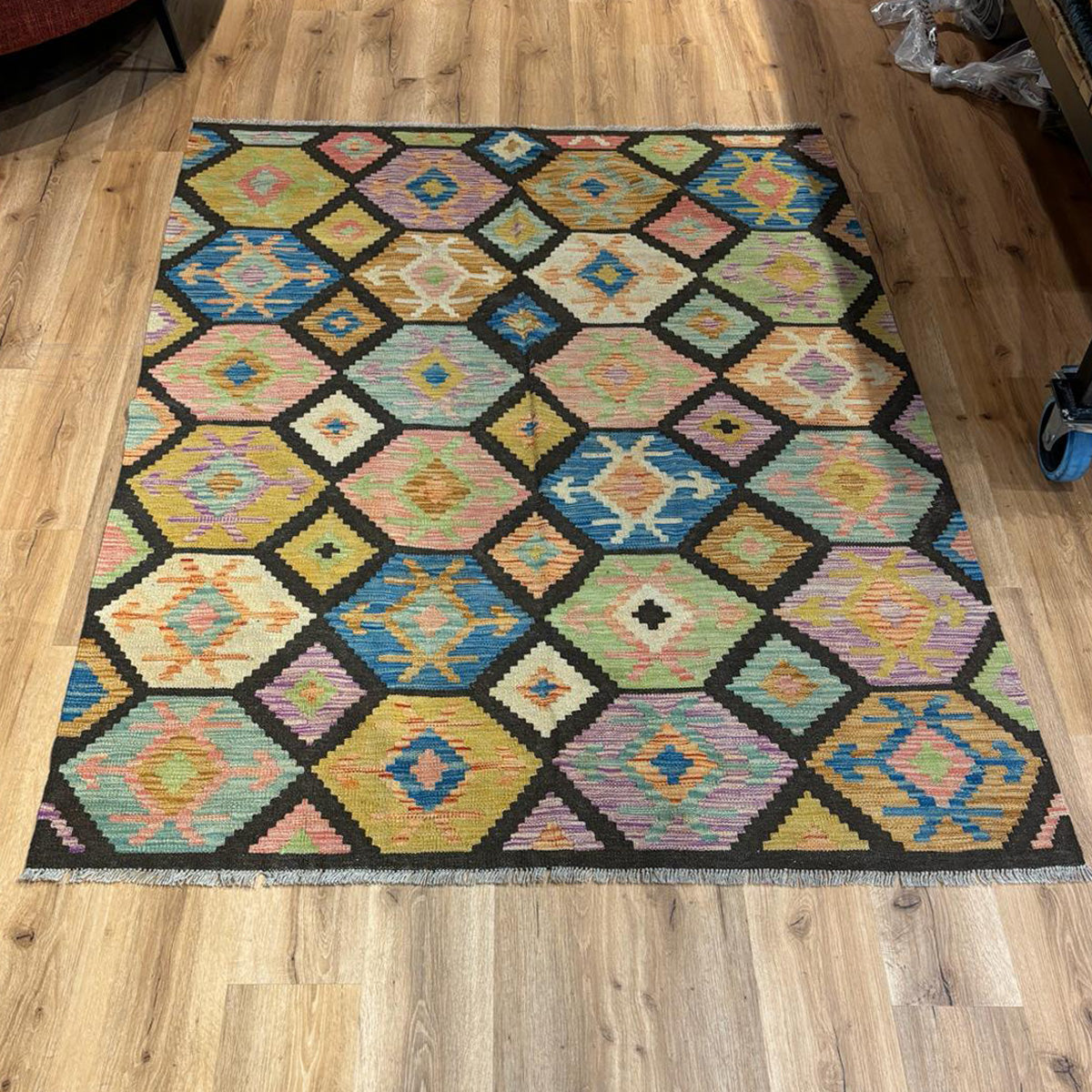 שטיח קילים פרסי רטרו צבעוני 203*150 KILIM