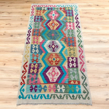 שטיח קילים פרסי רטרו 00 צבעוני ראנר 195*98 KILIM