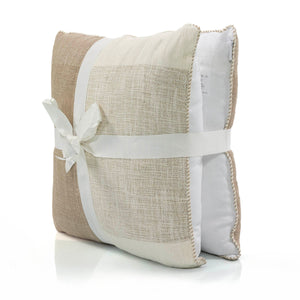 זוג כריות ג'ני 02 קרם\אפור 45*45 JENNY