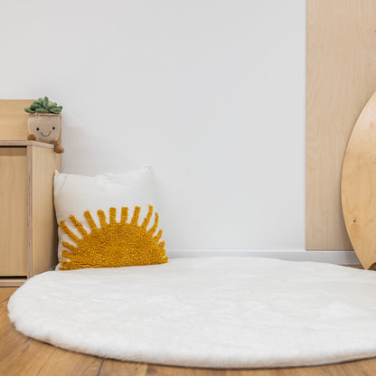 שטיח באני לבן עגול BUNNY