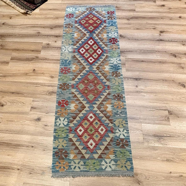 שטיח קילים פרסי רטרו צבעוני ראנר 200*62 KILIM