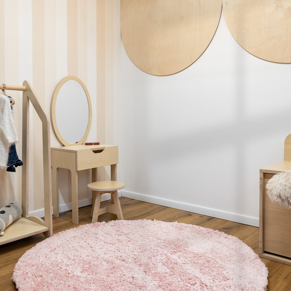 שטיח שאגי קטיפה פארמה עגול SHAGI