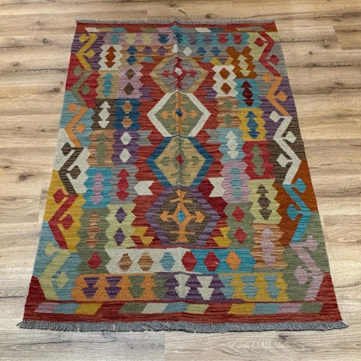 שטיח קילים פרסי רטרו צבעוני 153*100 KILIM