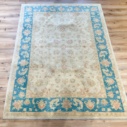 שטיח סופר זיגלר 00 בז'/תכלת 240*177 SUPER ZIGLER