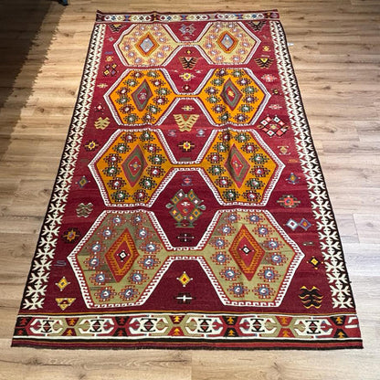 שטיח קילים אנטולי צבעוני 272*164 KILIM