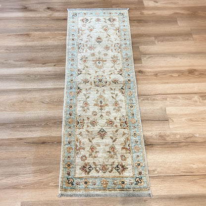 שטיח סופר זיגלר 00 בז'/תכלת ראנר 149*49 SUPER ZIGLER