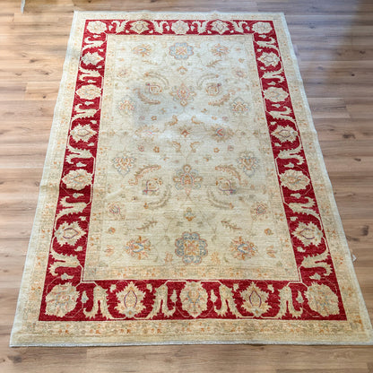 שטיח סופר זיגלר 00 בז'/אדום 246*168 SUPER ZIGLER