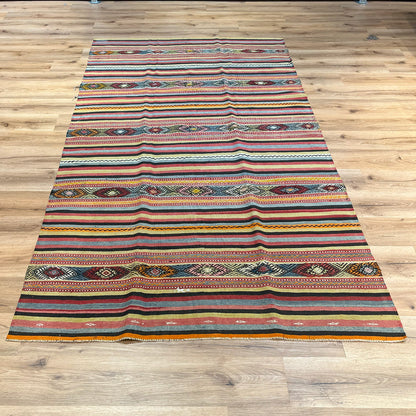 שטיח קילים אנטולי צבעוני 260*148 KILIM