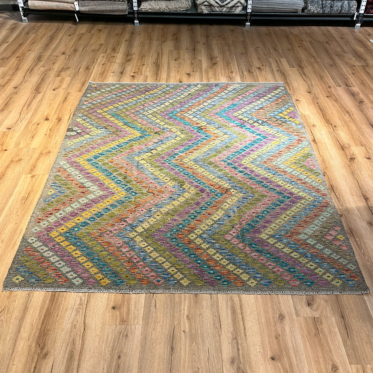 שטיח קילים פרסי רטרו צבעוני 239*190 KILIM