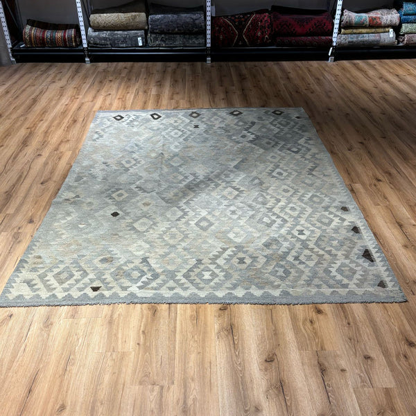 שטיח קילים פרסי רטרו ענתיק וואש אפור 282*200 KILIM