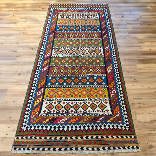 שטיח קילים קשקאי 00 צבעוני ראנר 300*138 KILIM