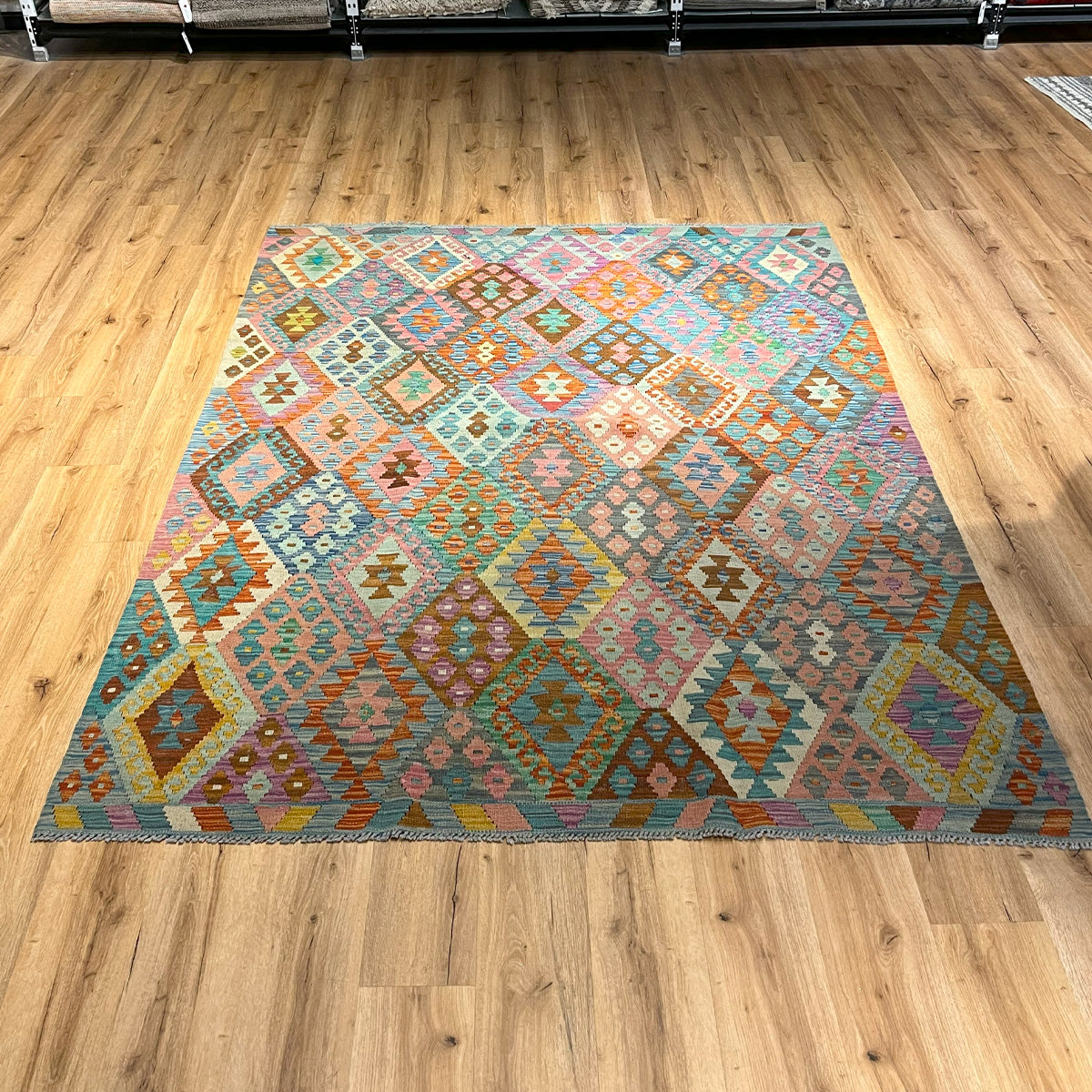 שטיח קילים פרסי רטרו צבעוני 241*183 KILIM
