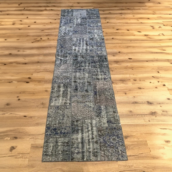 שטיח טלאים אפור ראנר 304*84 PATCHE