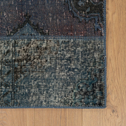 שטיח טלאים שחור/חום 240*170 PATCH