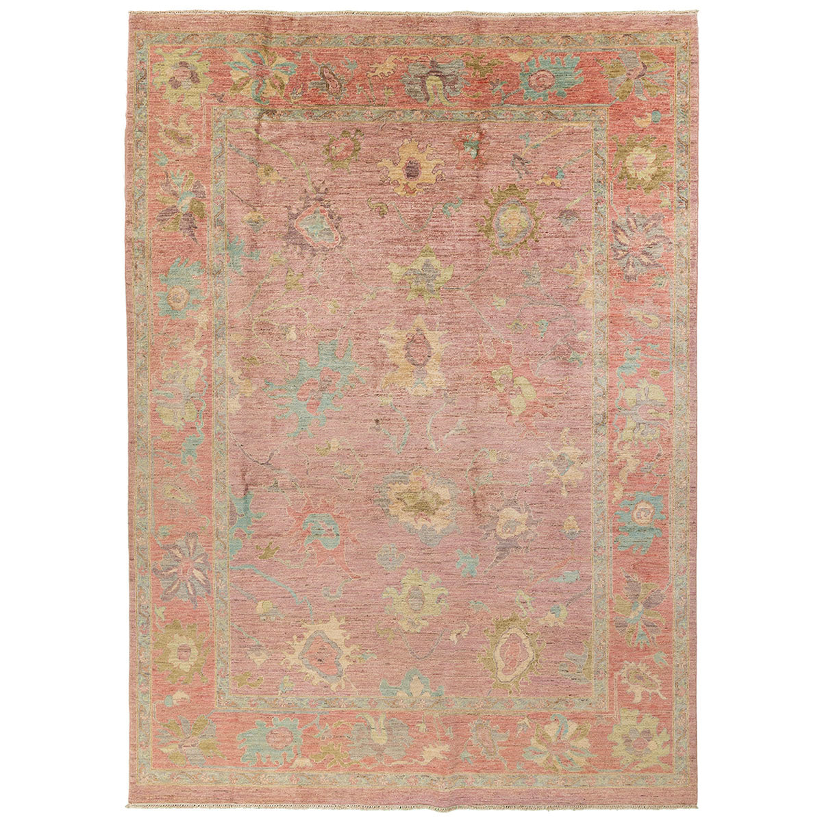 שטיח אושק antique wash ורוד/צבעוני 282*205 USHAK