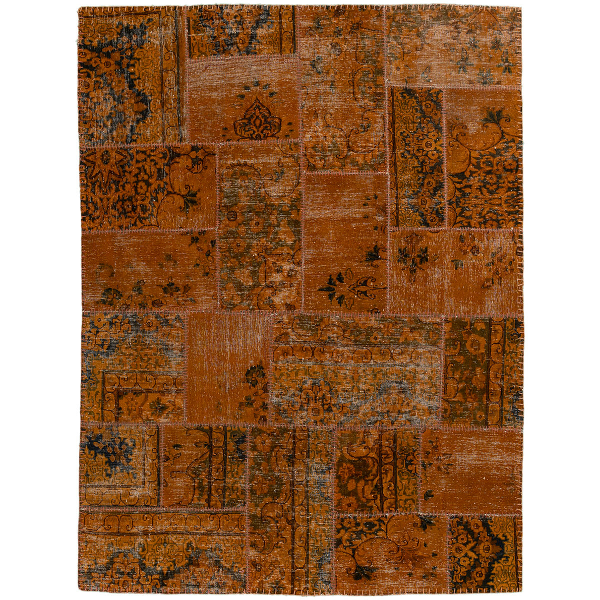 שטיח טלאים חום 207*156 PATCH
