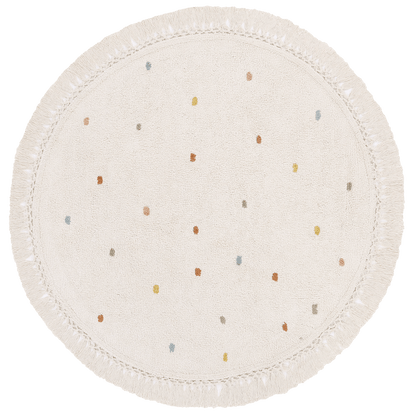 שטיח ג'וי קרם עגול JOY