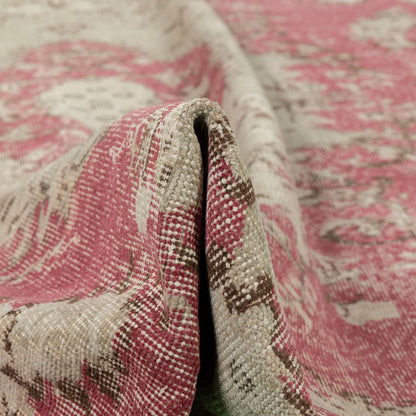 שטיח וינטג' אנטולי צבעוני קרם/ורוד 310*209 VINTAGE
