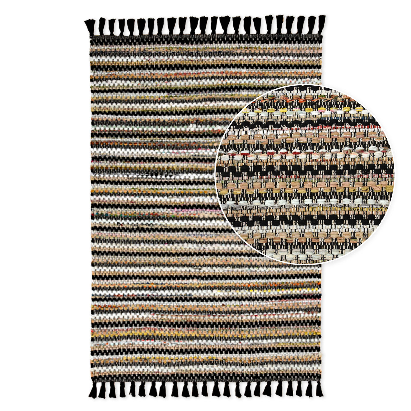 שטיח נוק 01 שחור/צבעוני NUK