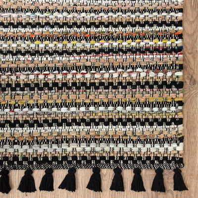 שטיח נוק 01 שחור/צבעוני ראנר NUK