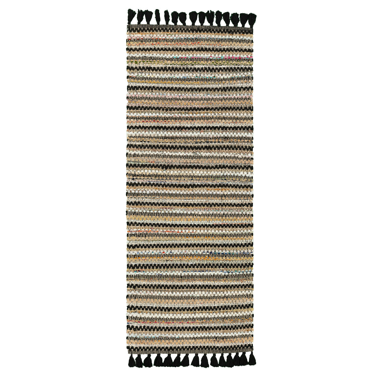 שטיח נוק 01 שחור/צבעוני ראנר NUK